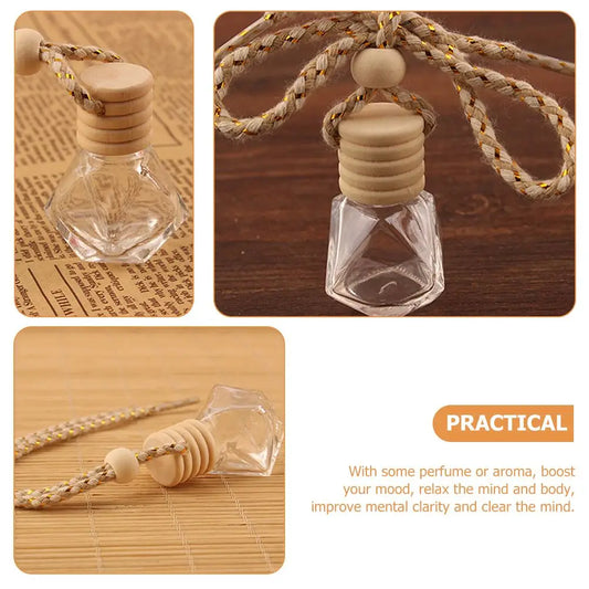 10PCS Hanging Glass Perfume Bottle Car Scent Diffuser–8ml-1