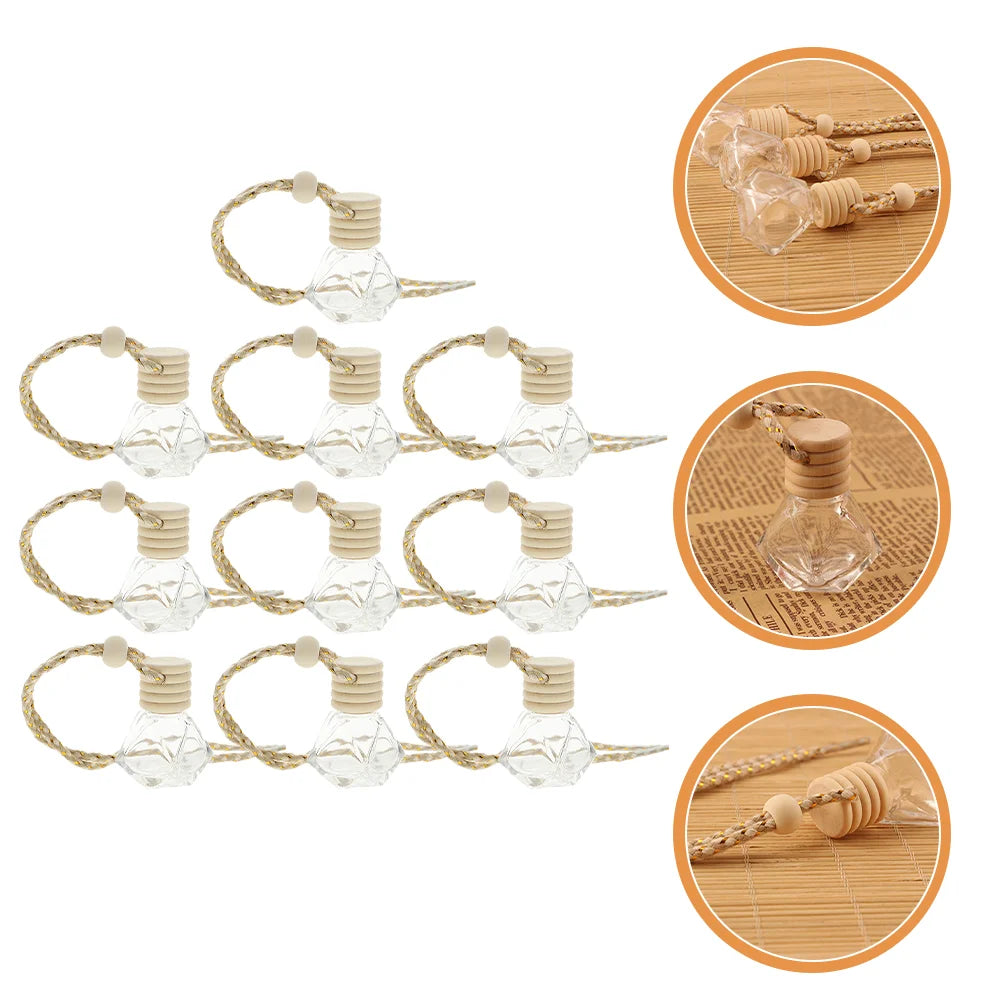 10PCS Hanging Glass Perfume Bottle Car Scent Diffuser–8ml-3