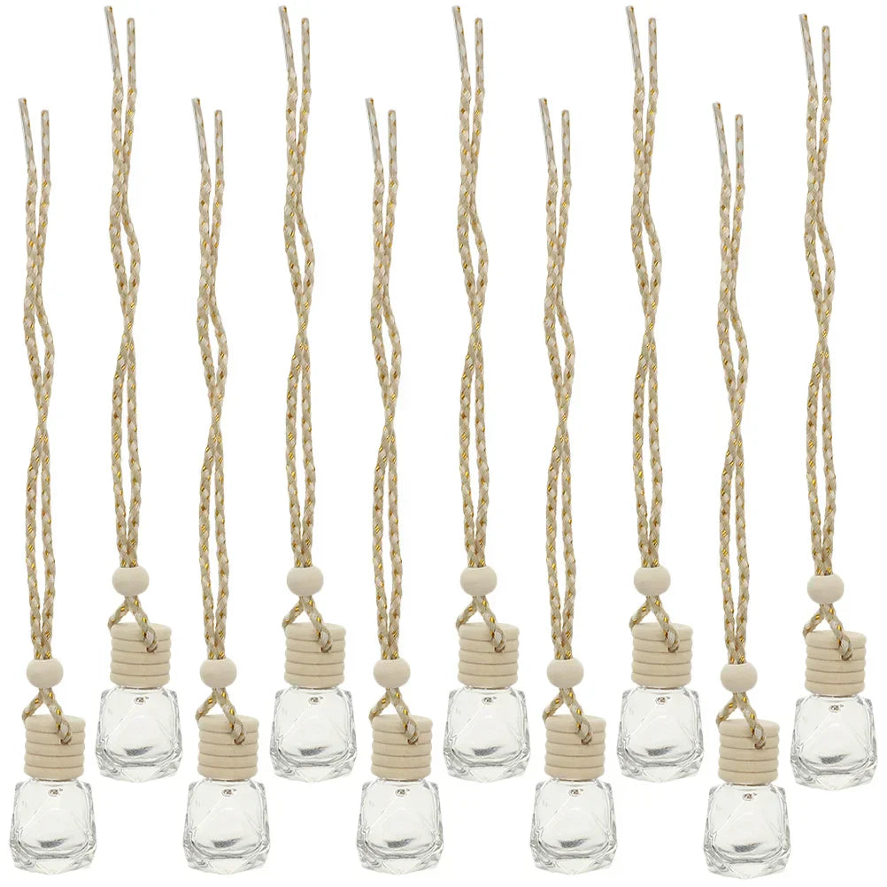 10PCS Hanging Glass Perfume Bottle Car Scent Diffuser–8ml-0