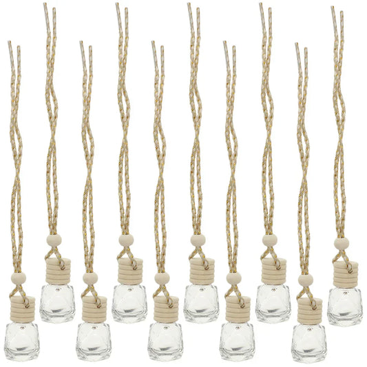10PCS Hanging Glass Perfume Bottle Car Scent Diffuser–8ml-0